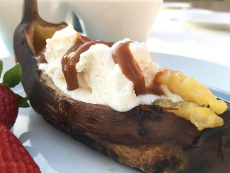 postres rápidos postres para niños postres para barbacoa postres fáciles postres delikatissen postres con plátano Plátano BBQ barbacoa banana bbq 