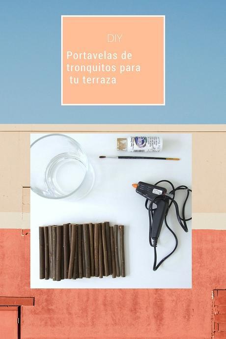 diy portavelas de tronquitos para tu terraza diy portavelas de tronquitos para tu terraza
