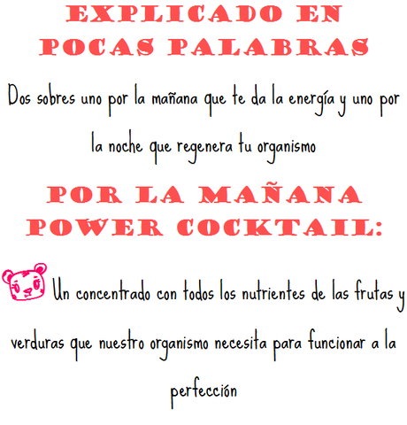 Power Cocktail y Restorate en pocas palabras