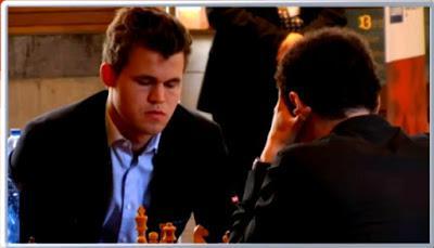 Magnus Carlsen en el Leuven (YourNextMove) Grand Chess Tour (4ª ronda a 25’ + 10”)