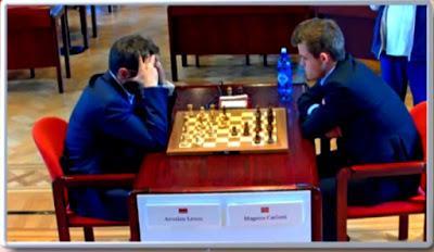 Magnus Carlsen en el Leuven (YourNextMove) Grand Chess Tour (3ª ronda a 25’ + 10”)