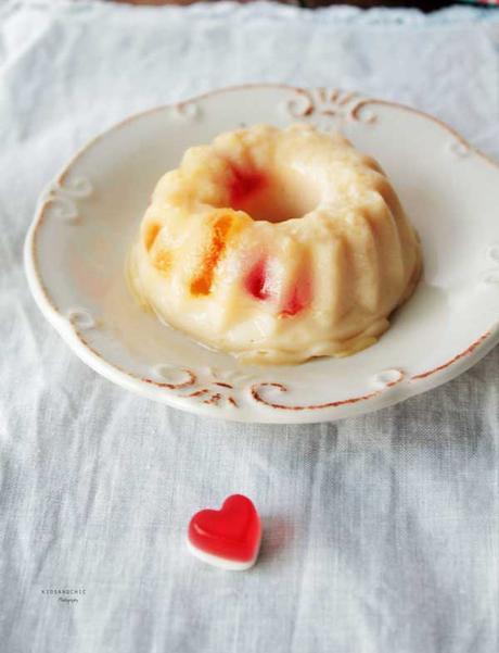 Panacotta de miel y  gominolas