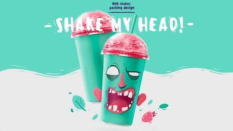 Este divertido packaging transforma los batidos en deliciosos monstruos