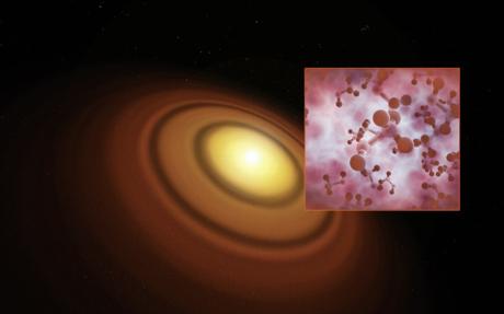 ALMA detecta moléculas orgánicas complejas alrededor de una estrella con planetas en formación