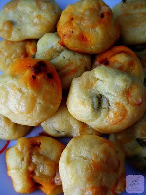 Buñuelos de aceitunas y chorizo