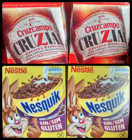 Cerveza Cruzcampo Cruzial y Cereales Nesquik