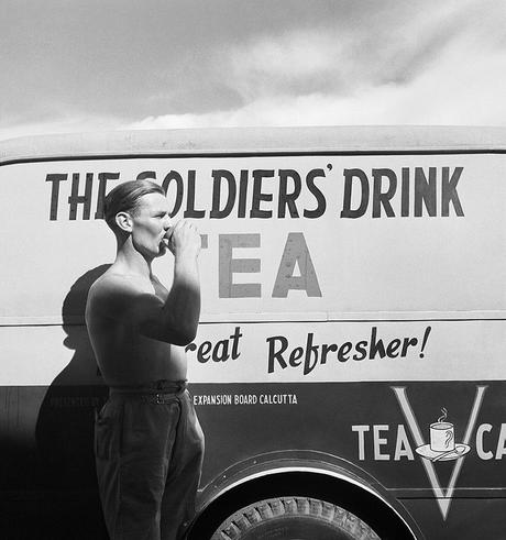Cecil Beaton Soldier Drinking Tea