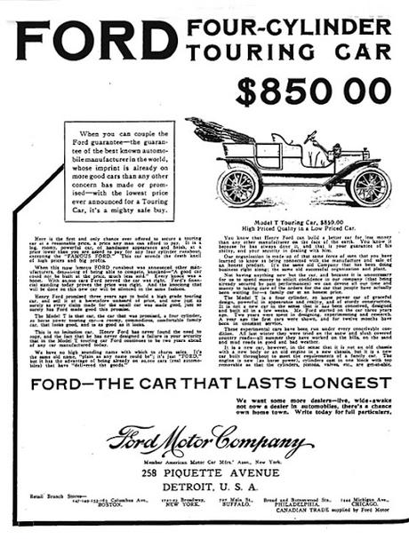 Los primeros modelos de Ford T