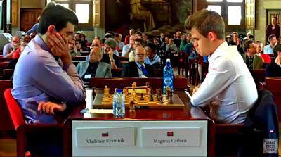 Magnus Carlsen en el Leuven (YourNextMove) Grand Chess Tour (1ª vuelta a Blitz - 5’ + 2”)