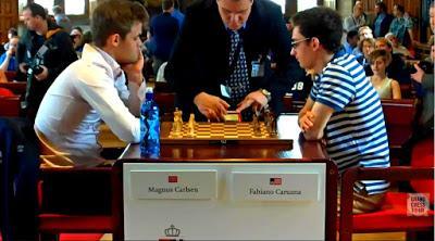 Magnus Carlsen en el Leuven (YourNextMove) Grand Chess Tour (1ª vuelta a Blitz - 5’ + 2”)