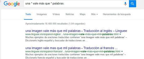 buscar en google con asteriscos