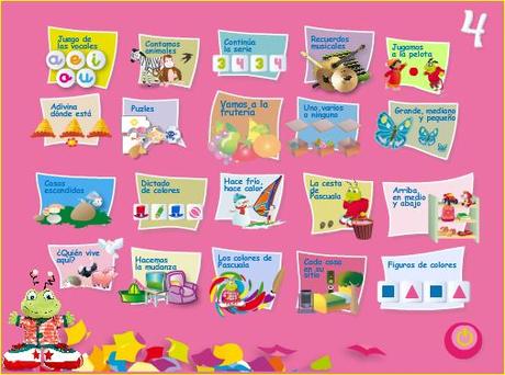 Papelillos 4 años Ed. Algaida. Juegos digitales interactivos