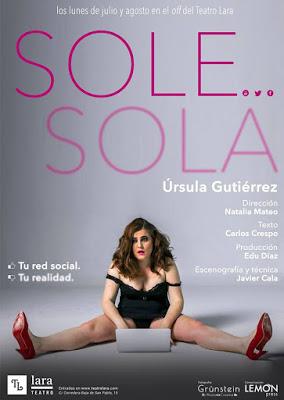 'Sole Sola' llega al Teatro Lara