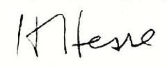 firma de Hesse Hermann Hese firma