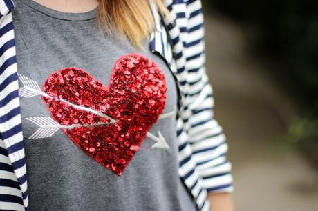 Corazón de lentejuelas