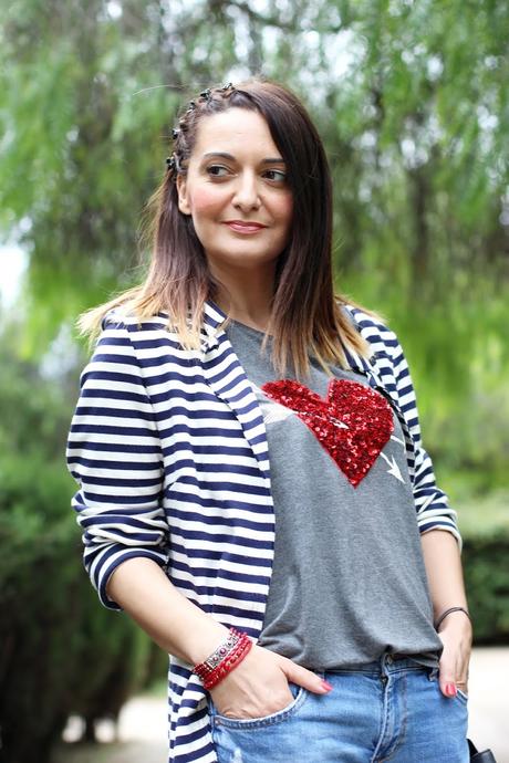 Corazón de lentejuelas