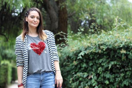 Corazón de lentejuelas