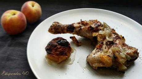 Muslos de pollo con melocotón y miel muslos-de-pollo-con-melocoton-y-miel