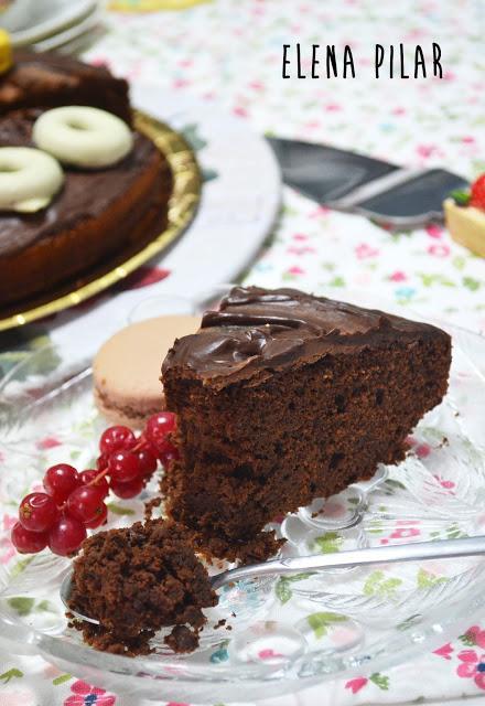 Tarta de chocolate con dos texturas (Thermomix) Tarta de chocolate con dos texturas (Thermomix)