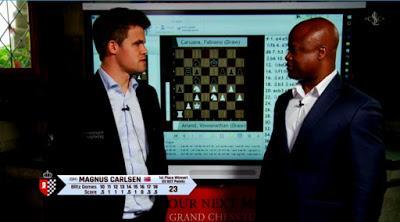 Magnus Carlsen en el Leuven (YourNextMove) Grand Chess Tour (2ª vuelta a Blitz - 5’ + 2”)