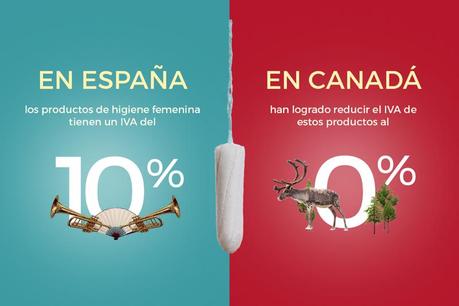 #TamponsFromCanada, una campaña para bajar el IVA de los tampones en nuestro país