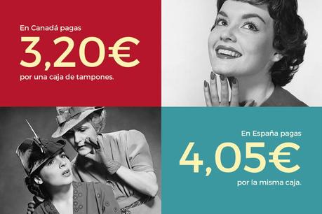 #TamponsFromCanada, una campaña para bajar el IVA de los tampones en nuestro país