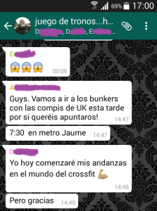 crossfit whatsapp