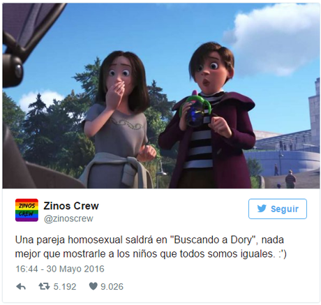 Disney sale del armario con el primer personaje transexual en 'buscando a  dory' - Paperblog