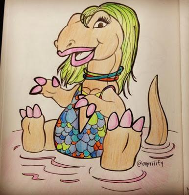 Los dinosaurios de colorear de April Glaser