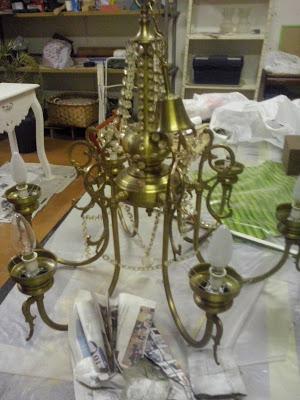 ♥ ♥ ♥ LAMPARA TRANSFORMADA CON PANTALLAS