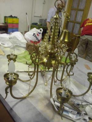 ♥ ♥ ♥ LAMPARA TRANSFORMADA CON PANTALLAS