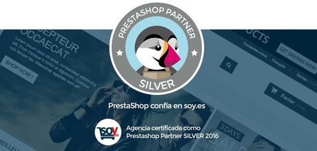 Soy.es, galardonada con el certificado Agencia Silver PrestaShop