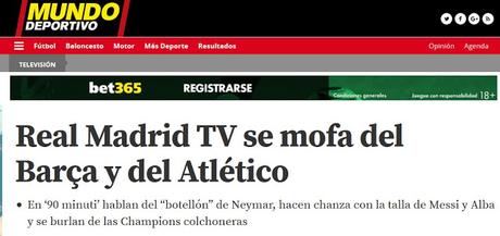 A Mundo Deportivo no le gusta el humor del nuevo programa de RMTV '90 minuti', pero el de otros sí