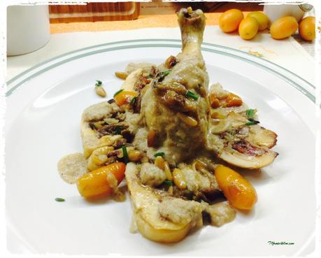 Pollo relleno en salsa de naranjas chinas Pollo relleno en salsa con naranjas chinas 4