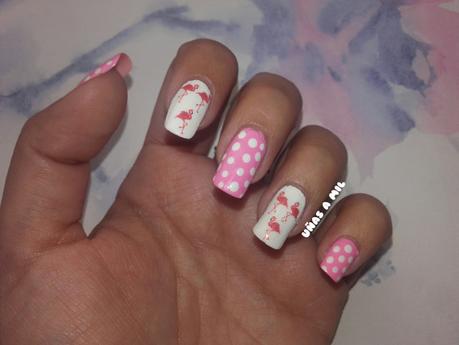 uñas_a_mil_diseño_decoración_nail_art_water_decals_flamencos_flamingos_puntos_rosa_blanco_dooting_tool (1)