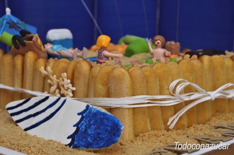 ¡VERANO! TARTA PLAYA O CHARLOTA A LOS DOS CHOCOLATES