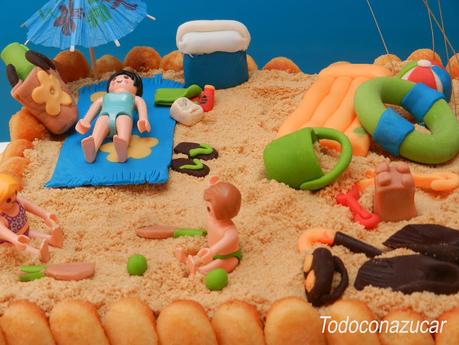 ¡VERANO! TARTA PLAYA O CHARLOTA A LOS DOS CHOCOLATES