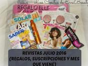 Revistas Julio 2016 (Regalos, Suscripciones viene)