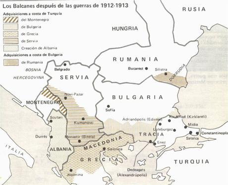ANTECEDENTES DE LA I GUERRA MUNDIAL: LAS GUERRAS BALCÁNICAS 1912-1913 ANTECEDENTES DE LA I GUERRA MUNDIAL: LAS GUERRAS BALCÁNICAS 1912-1913