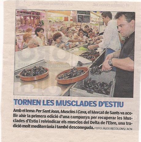 PER LA REVETLLA DE SANT JOAN, MUSCLOS I CAVA, MERCAT DE SANTS,A LA BARCELONA D' ABANS, D' AVUI I DE SEMPRE...23-06-2016...!!!