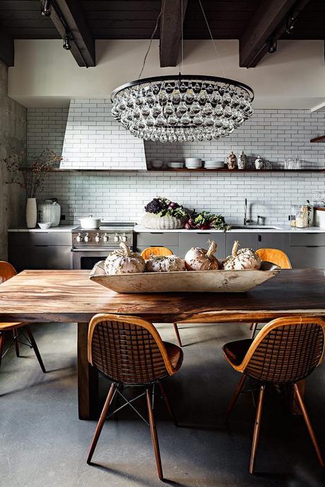 lampara cristal cocina