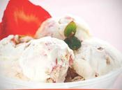 Receta Helado fresas queso galletas