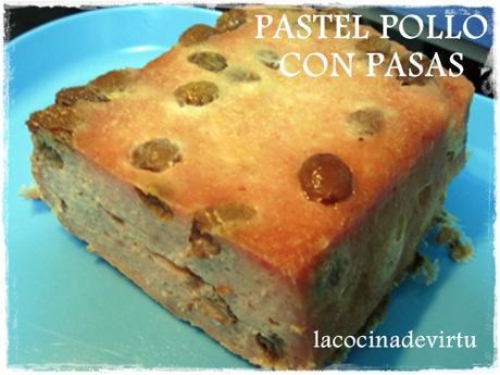 Dossier: comer en la playa o piscina pastel pollo y pasas micro