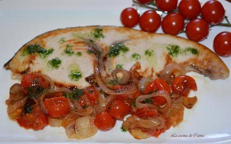 Emperador con tomate cherry