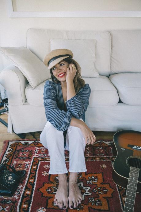 LA Home Maria_Pascual-Collage_Vintage_Collection-Paige_Denim-Free_People_Hat-Striped_Blouse-21