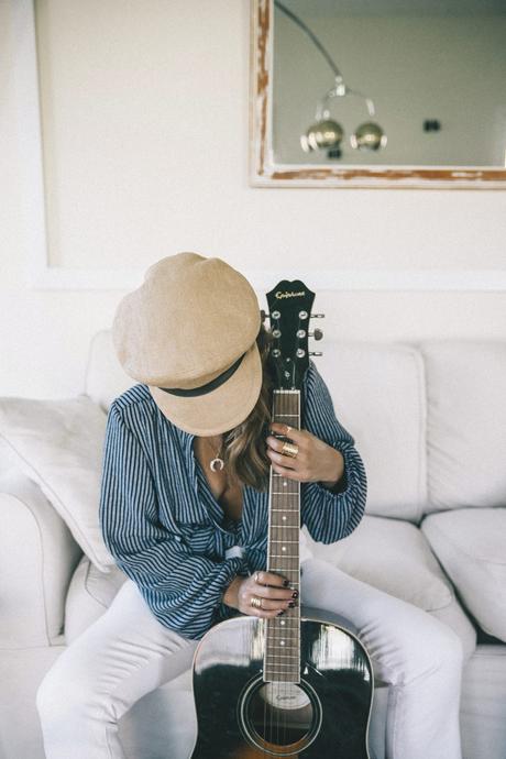 Maria_Pascual-Collage_Vintage_Collection-Paige_Denim-Free_People_Hat-Striped_Blouse-2