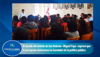 CONFERENCIA MAGISTRAL CONTRA LA CORRUPCIÓN EN SAN ANTONIO…