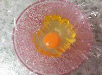 Pasta con huevo escalfado