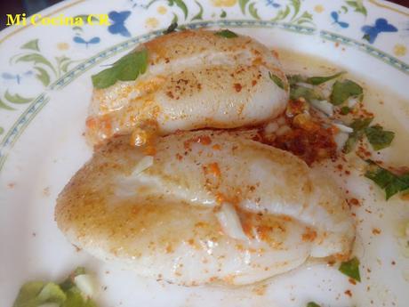 HUEVAS DE JIBIA A LA PLANCHA