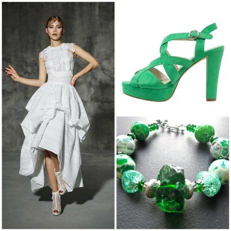 Novias de corto… con un toque de color único Idea novia corto color 2